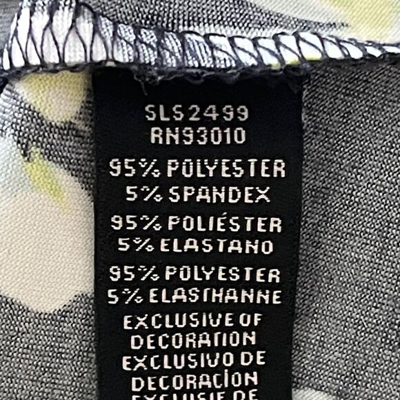 Nanette Lepore Navy and White Floral Robe w Belt - Picture 9 of 9